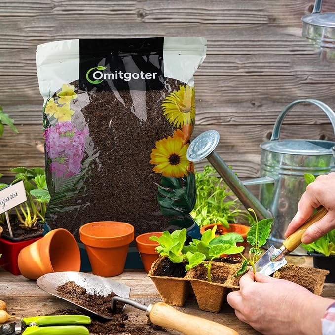 Peat Moss for Plants 2qt, Loam Sphagnum Moss Soil for Gardening, Organic Garden Growing Soil Amendment and Media for Flowers, Vegetables, Herbs, Orchid, Indoor Houseplant