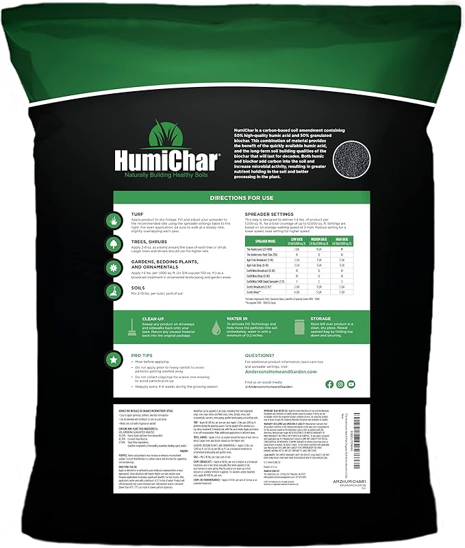 The Andersons HumiChar Organic Soil Amendment with Humic Acid and Biochar Covers 12,000 sq ft (12 lb)