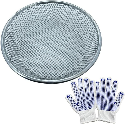 Mesh Gardening Sifter, 6mm Sieve mesh Size, Perfect for 5 Gallon Bucket,for Sand Rocks Dirt Compost (6mm)
