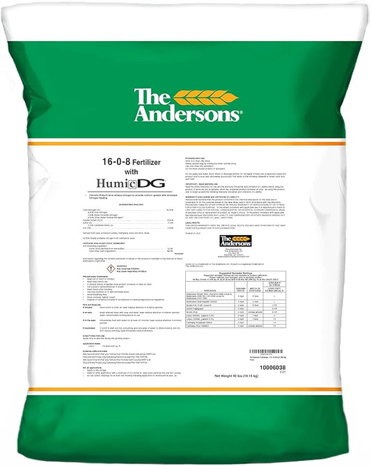 The Andersons Professional PGF 16-0-8 Fertilizer with Humic DG 10,000 sq ft 40lb Bag