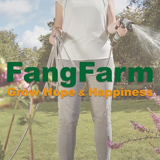 Stainless Steel Garden Hose: Durable Quality Metal with High-pressure Water Output for Gardeners(150FT)
