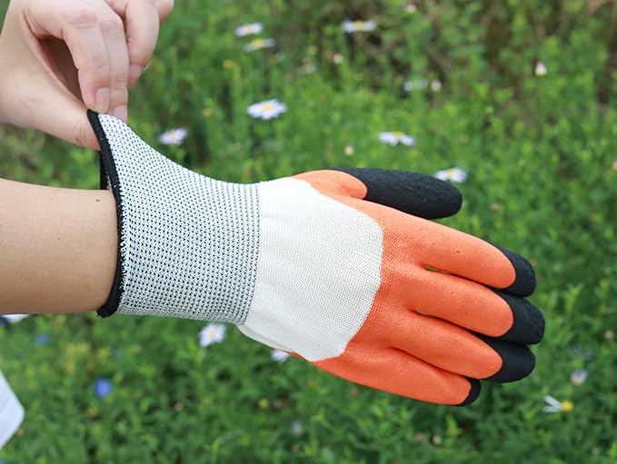 4PCS Garden Tools Set with 2-in-1 Tool Hoe/Cultivator Dual Head; Willow Leaf-Shaped Seeding Widger Gardening Trowel; Protective Gloves and Pruning Shear