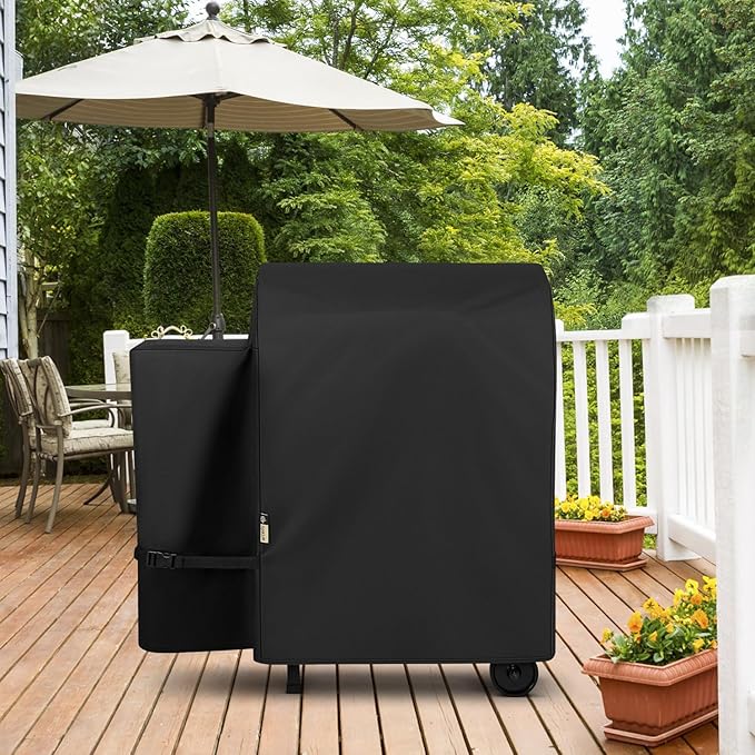 Arcedo Outdoor Grill Cover Compatible with Traeger 20 and Rec Tec Bullseye - Heavy Duty Pellets Smoker Cover for Tailgater Grill Accessories