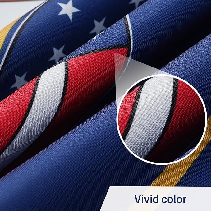 AMZFLAG Utah State Flag 3x5 ft Outdoor Heavy Duty Double Sided 3 Ply UT Utah Flags with 2 Brass Grommets Thick Material