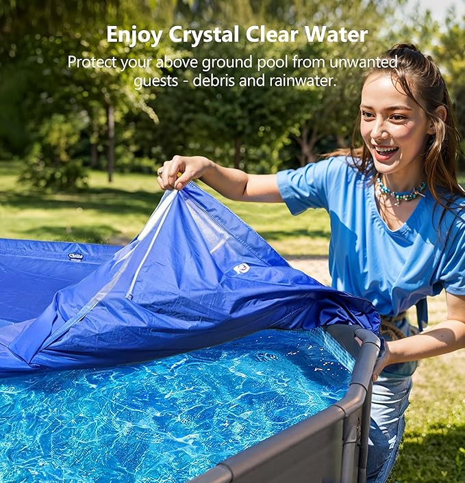 Pool Pillows for Above Ground Pools, Winterizing Ice Equalizer 0.5mm Ultra Thick Pool Cover Air Pillow for Winter, Pool Closing Kit for Above-Ground Swimming Pool (Glacier Blue, 4x4 2p)
