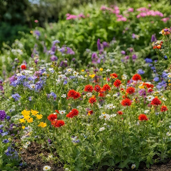 Washington Wildflower Seed Mix, Covers 325 Sq Ft, 20 Flower Varieties, Over 60,000 Seeds - Created By Nature