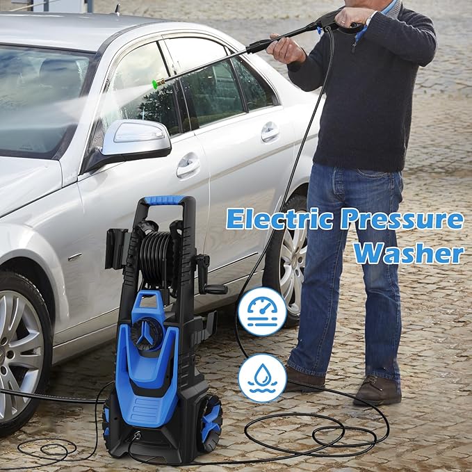 Pressure Washer -5000PSI Power Washer with Foam Cannon 4 Quick Connect Nozzles, High Pressure Cleaning Machine for Driveways/Patios/Cars/Fences/Home Cleaning