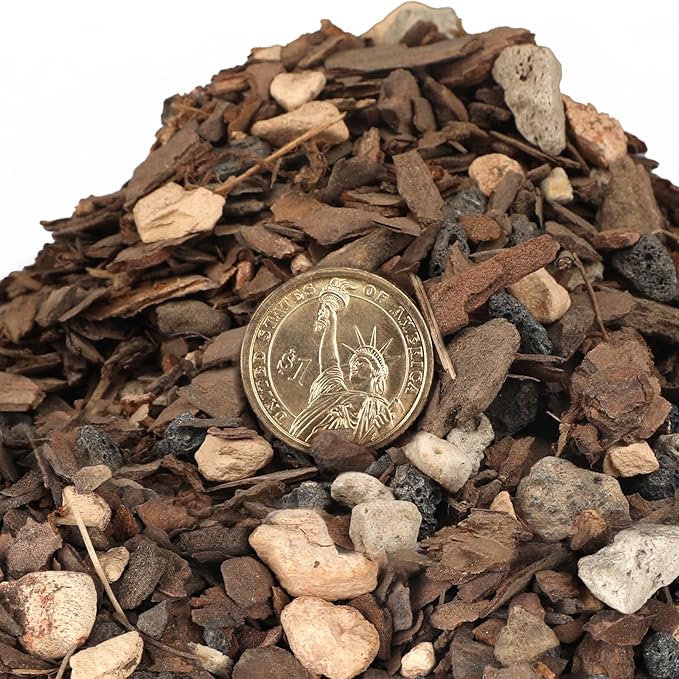 Bonsai Soil Mix 1qt, Potting Soil Mix Ready to Use for Bonsai Tree and Indoor Plants, Composed of Akadama, Lava Rock, Prumice, Bark