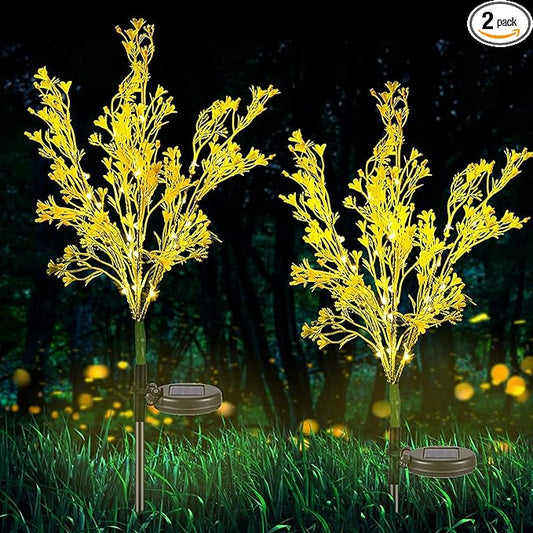 Neporal Solar Garden Lights Outdoor Decorative, Solar Flowers Lights Dusk to Dawn, Solar Garden Stake Lights Waterproof IP65, Solar Powered Flower Lights - Gardening Gifts for Women