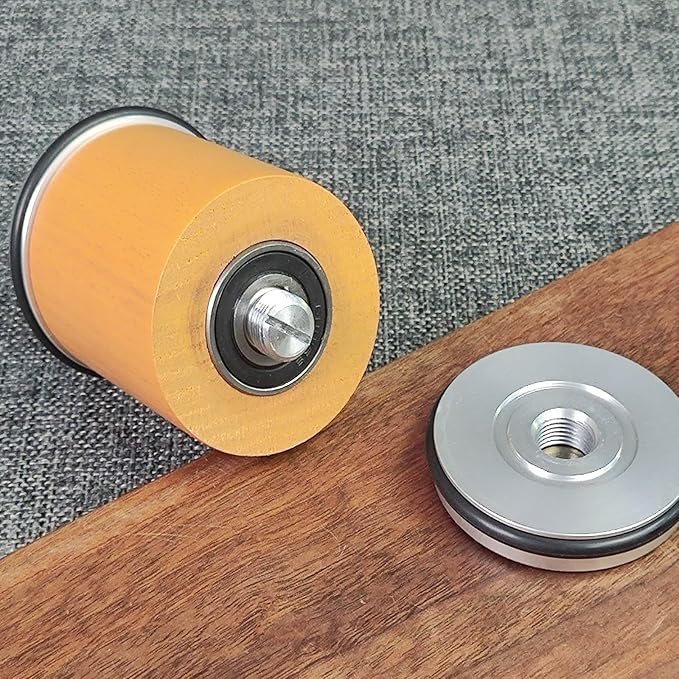 Rolling Knife Sharpener with 2 Diamond Discs and 2 Honing Discs, 5 Magnetic Angle Offer 12/15/18/20/22° for Kitchen Knives (SET-A)