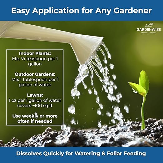 20-20-20 Water-Soluble Fertilizer โ Powder for Liquid Plant Food for Indoor & Outdoor Plants, Orchids, Vegetables, Lawns, Flowers โ 20 20 20 Fertilizer 1/2 Quart (1 lb)