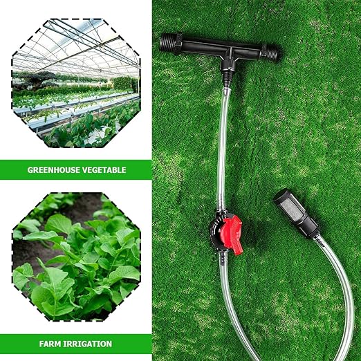 Irrigation Venturi Fertilizer Injector,G1/2inch Garden Irrigation Tube Fertilizer Mixer Injector for Garden Irrigation, Agricultural Injection Irrigation System