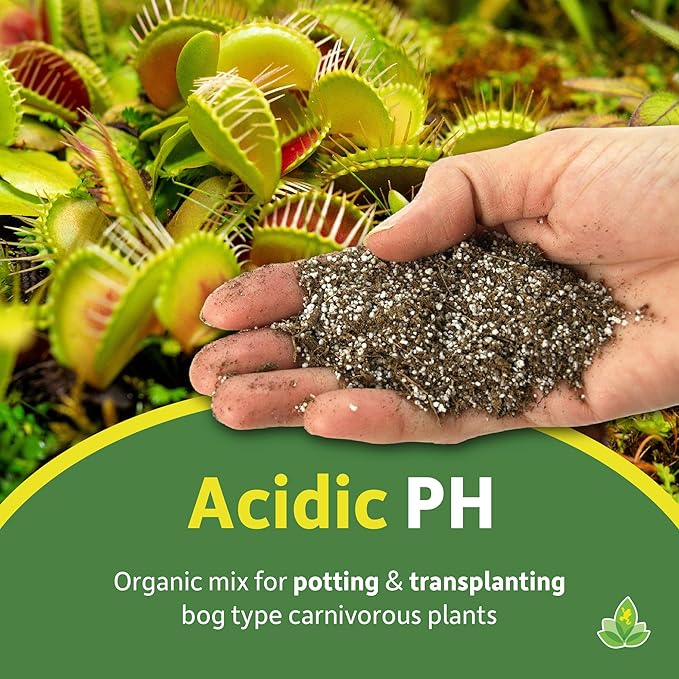 Sprig & Stone Josh's Frogs Carnivorous Plant Soil - Venus Fly Traps/Pitchers/Sundews (1 Quart)