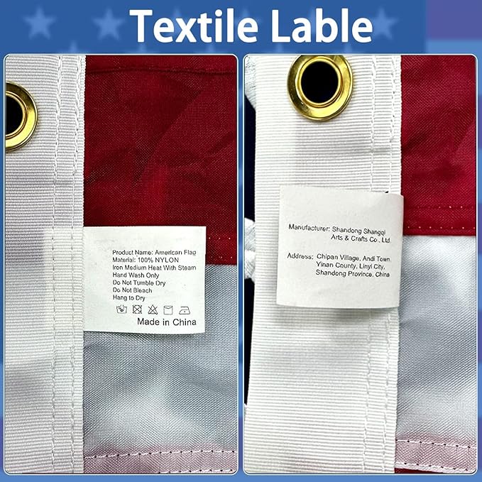American Flag 2x3 ft Pole Sleeve Style: Longest Lasting US Sleeved Flag Made from Nylon, Embroidered Stars, Sewn Stripes, UV Protection Perfect for Outdoors! USA Flag