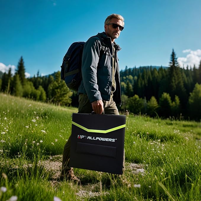 ALLPOWERS Foldable Portable Solar Panels (100W Foldabel Solar Panel)