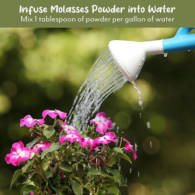 Dry Horticultural Molasses Powder (4 Pounds), Indoor/Outdoor Gardening Soil Amendment for Plants