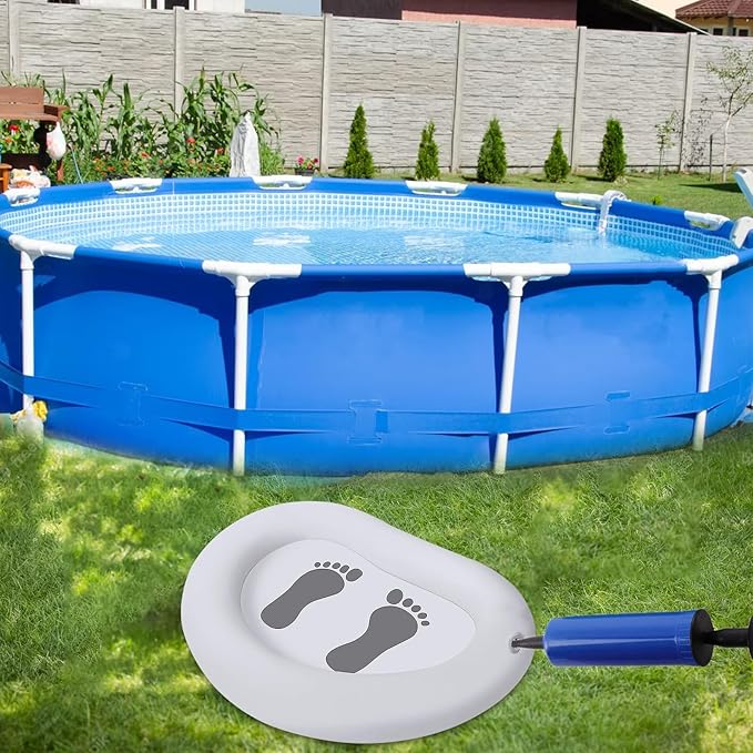 Inflatable Pool Foot Bath Basin, Foot Soaking Bath Basin Foot Bath for Pool Entry Ladder, Pool Foot Wash Basin for Above Ground Swimming Pools Hot Tub Spas, Pool Accessories