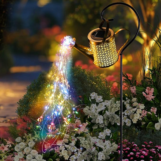 Solar Watering Can Light, Solar Yard Decorations Outdoor, Garden Decor Lights, IP65 Waterproof Hanging Lantern Lights, Flower Bed Decor, Gifts for Grandma, Women, Mom