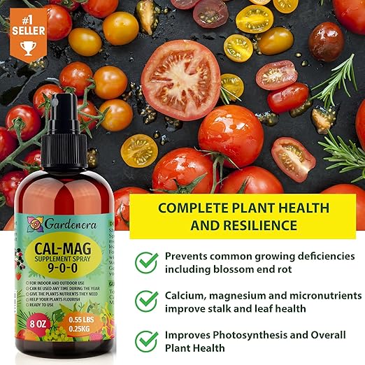 Professional Grade Organic πππ₯-πππ Growing Fertilizer Spray: High-Grade Calcium, Magnesium & Iron Plant Supplement - Corrects Plant Deficiencies with Essent (9-0-0 NPK) - 32oz Bottle (Quart)