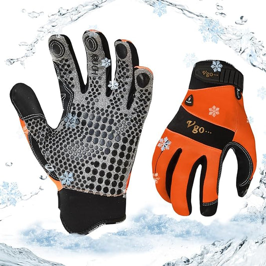 Vgo... 0°C/32°F Winter Men's Lightweighted Lined Work Gloves for Light Duty Works(SL7895FW)