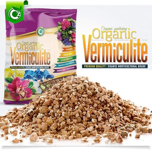 Coarse Vermiculite - Made in USA for All Indoor/Outdoor Plants & Flower Gardens - Horticultural Soil Amendment Additive Conditioner Grow Media for Hydroponics, Mushroom Cultivation and more!