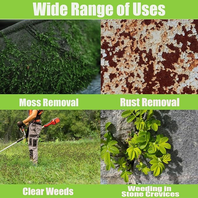 6 Inch Steel Wire Rotary Weed Brush Cutter Trimmer Head Weed Cutter Eater Blade for Moss Grass Rust Removal, Paving Stone, Pavement Joints or Driveway