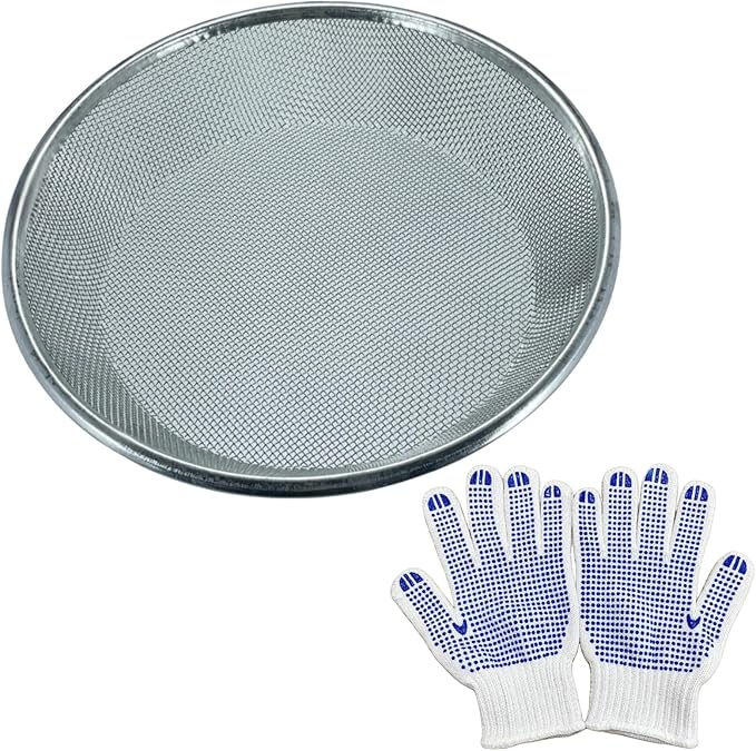 Mesh Gardening Sifter, 2mm Sieve mesh Size, Perfect for 5 Gallon Bucket,for Sand Rocks Dirt Compost (2mm)