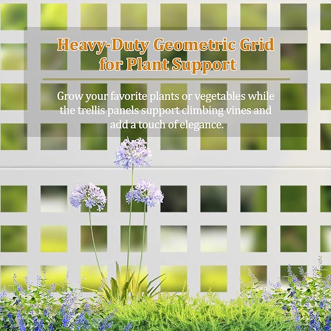 Metal Planter Box with Trellis, Heavy-Duty Raised Garden Bed for Climbing Plants, Drainage Hole, Outdoor Planter Box with Privacy Screen,35''L×16''W×71''H