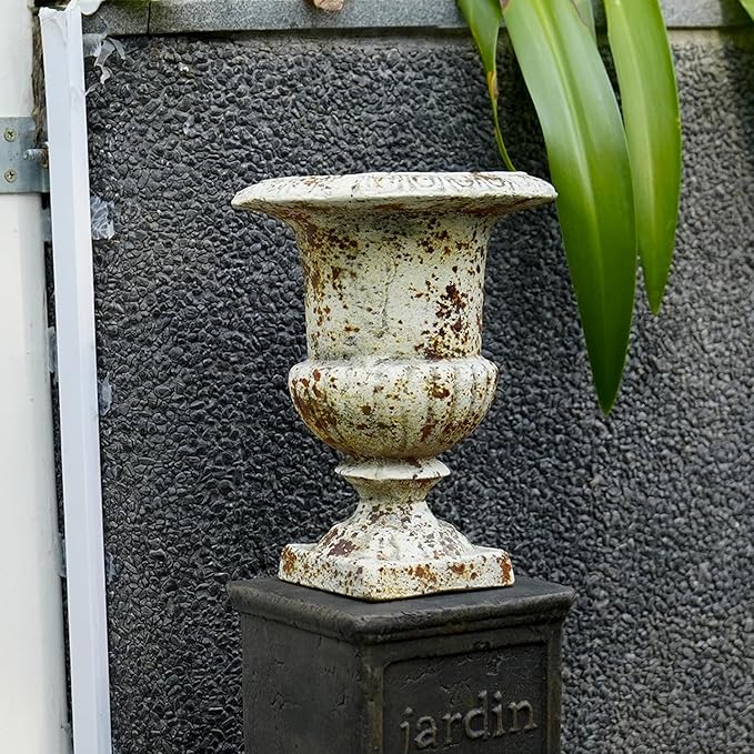 9 inch Retro Planters Urn Outdoor Planters Indoor Decor - Vintage Pots Tree Planter for Outdoors Patio,Garden,Indoor Vase for Office Livingroom Shelf Decor