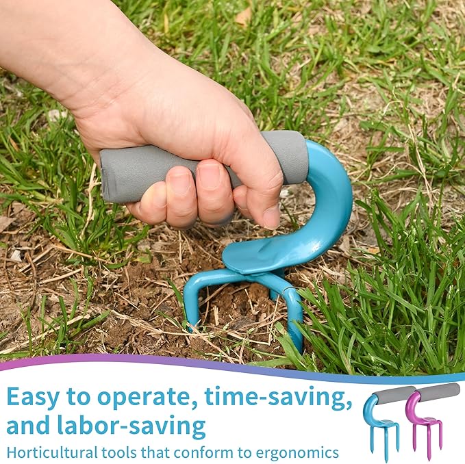 2packs,Earth Tiller,Pot Tiller,Hand Tiller Claw Cultivator,Loosen The Claws,Loosen The Gripper manually,Garden Weeder Tool for Vegetable Gardening Planting