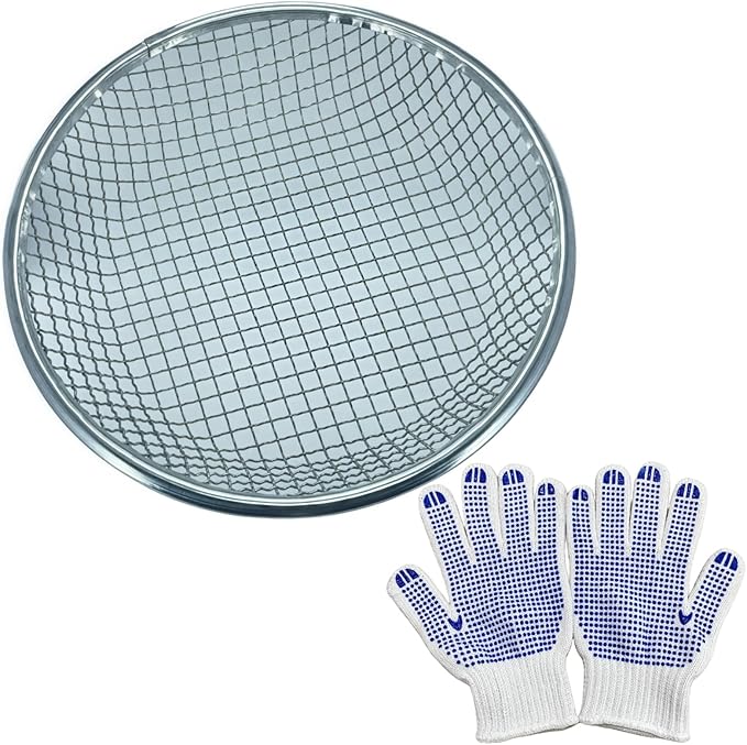 Mesh Gardening Sifter, 10mm Sieve mesh Size, Perfect for 5 Gallon Bucket,for Sand Rocks Dirt Compost (10mm)