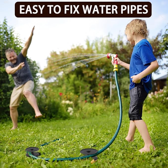 4PCS Garden Hose Guide Spike, Metal Hose Guides for Garden Heavy Duty, Cast Iron Garden Hose Guides for Outside, Rustproof Coated Hose Guide Stakes for Lawn & Yard, Plant & Flower Bed Protection