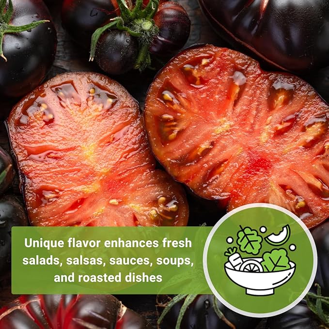 Sow Right Seeds - Black Beauty Tomato Seeds for Planting - Non-GMO Heirloom Packet with Instructions to Plant an Outdoor Home Vegetable Garden - Rare Deep Purple Slicing Variety - Sweet Flavor (2)