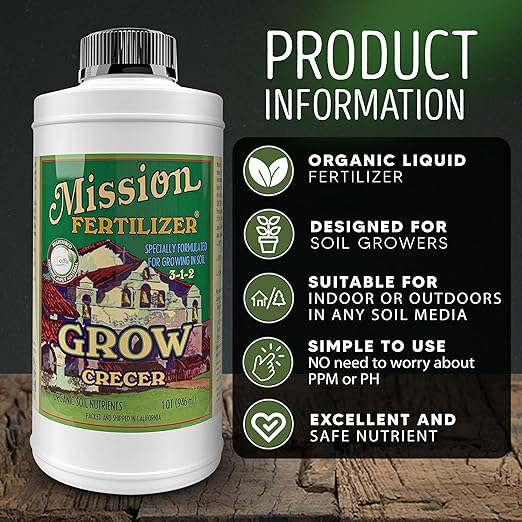 Grow 3-1-2 Organic Liquid Fertilizer - (Organic Soil nutrients) … (Gallon)