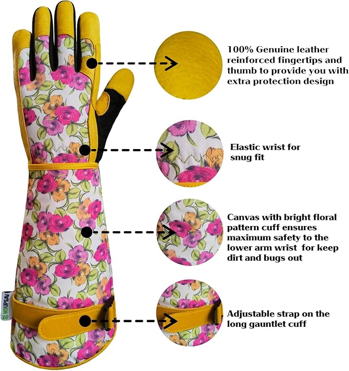 Gardening Gloves for Women and Men, Thorn Proof&Puncture Resistance Garden Gloves,Gauntlet Gloves,Gifts