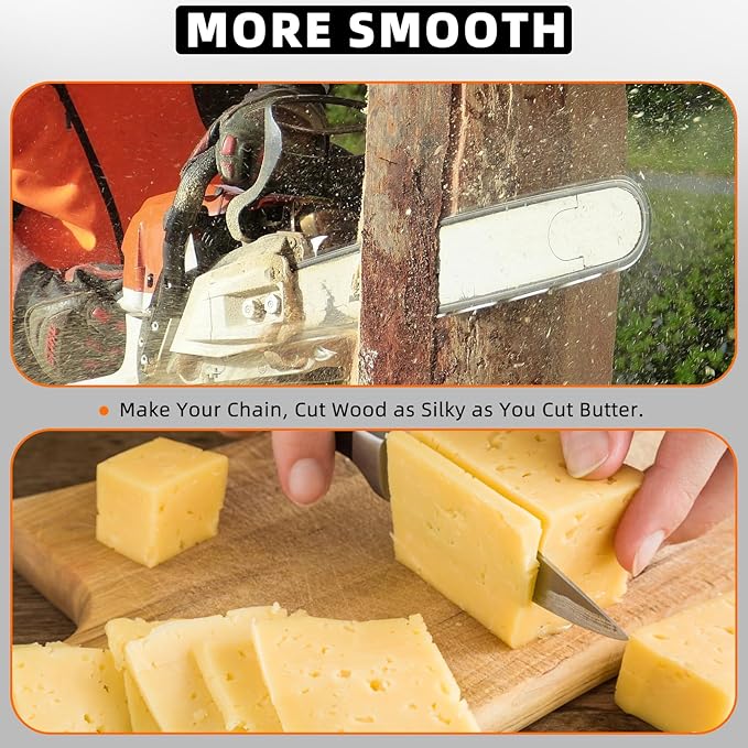 NEO-TEC Electric Chainsaw Sharpener Kit - High-Speed Chain Saw Sharpener Tool with 6 Pcs Chainsaw Chain Sharpener Titanium-Plated Diamond Bits, 3 File Size Diamond Sharpening Wheels for All Chainsaw