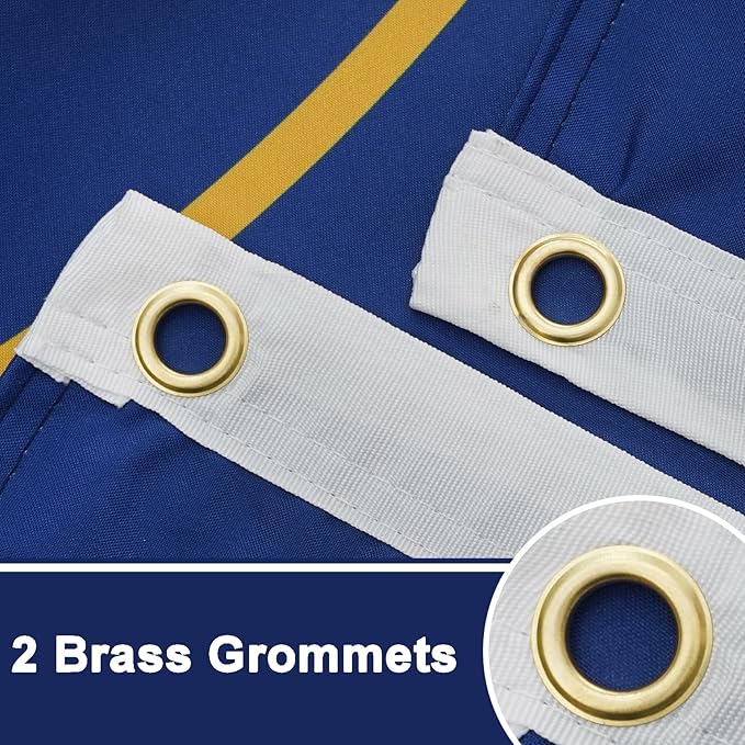 Bradford Utah State Flag 3x5 feet Outdoor, 3 Ply Polyester Utah Flags Double Sided, Heavy Duty UT Flags with 2 Brass Grommets