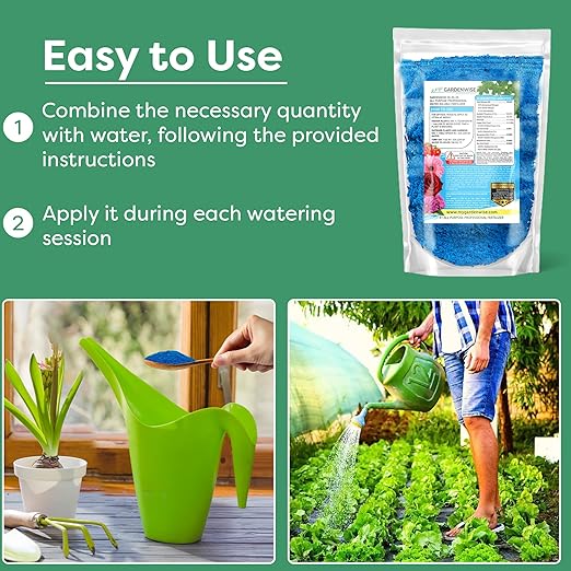 20-20-20 Water-Soluble Fertilizer โ Powder for Liquid Plant Food for Indoor & Outdoor Plants, Orchids, Vegetables, Lawns, Flowers โ 20 20 20 Fertilizer (1 Quart)