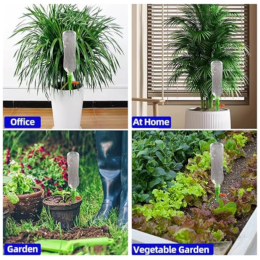 Self Watering Planter Insert Devices, Garden Automatic Watering System, Plant Watering Spikes for Outdoor Plants, Potted Plant Watering System for Vacation(16 PCS)
