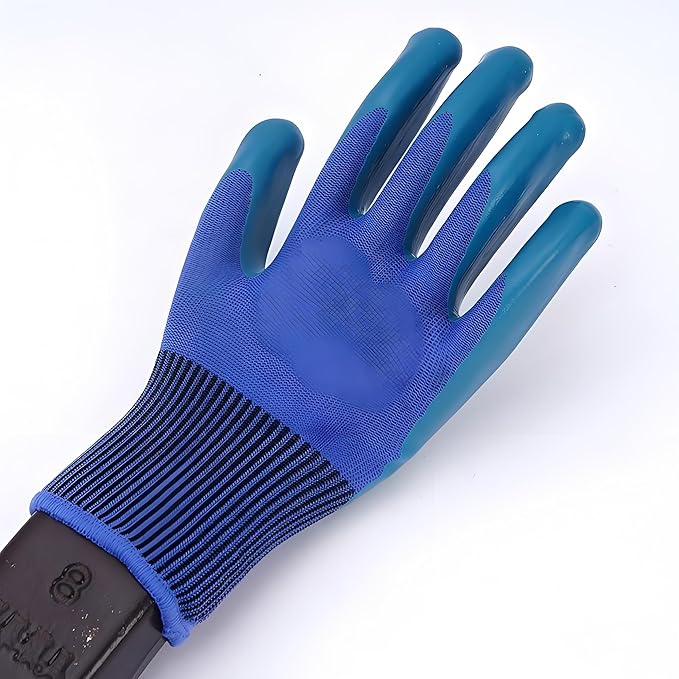 gardening gloves 12 Pairs for work cleaning welding or mechanix material cotton rubber or latex for women or men