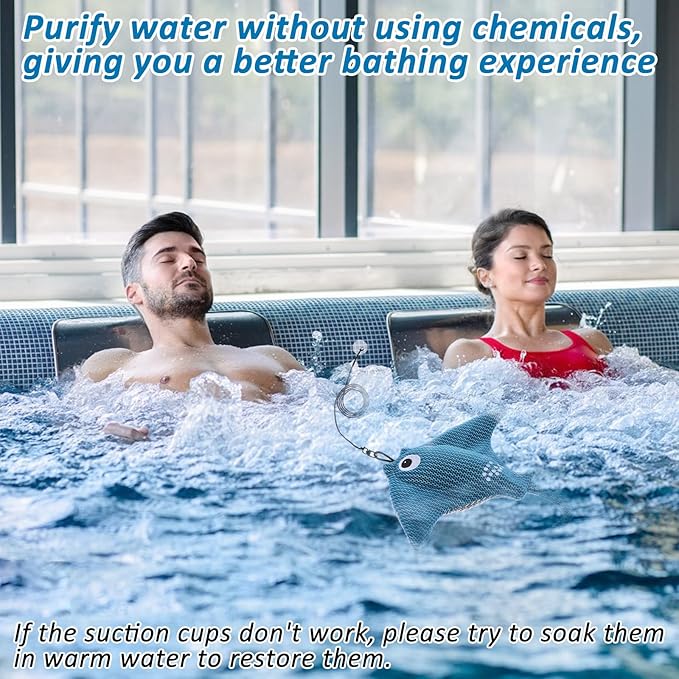2 Pack Hot Tub Scum Absorber, 2025 Upgrade Reusable Scum Devilfish Hot Tub Absorber Accessories Hot Tub Sponge for Spa & Pool Cleaner, Hot Tub Oil Absorbing Keeps Water Clean