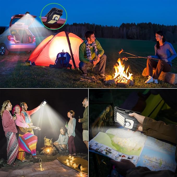 Tryme 118Leds Solar Lights Outdoor Clip Motion Sensor Lights Security Light 3 Modes, 3 Color Temperature, Solar Powered, USB Charging (2 Pack)