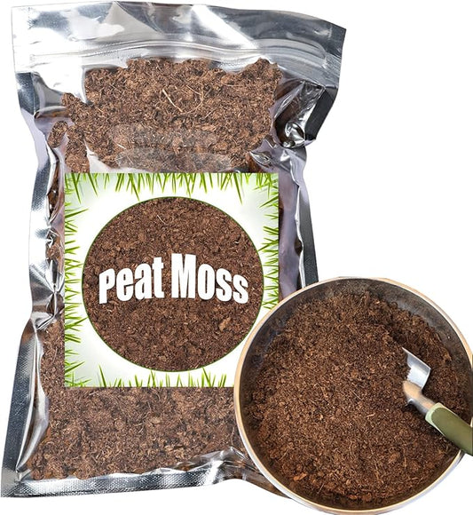 Organic Sphagnum Peat Moss 4qt, Added to Soil and Enriches Plant Roots, Gardening Soil Amendment and Carnivorous Plant Soil Media