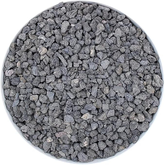 2.4lb Black Horticultural Lava Rock Soil Additive for Cacti, Vase Fillers, Succulents and Terrarium Plants - No Dyes or Chemicals - 100% Pure Volcanic Rock