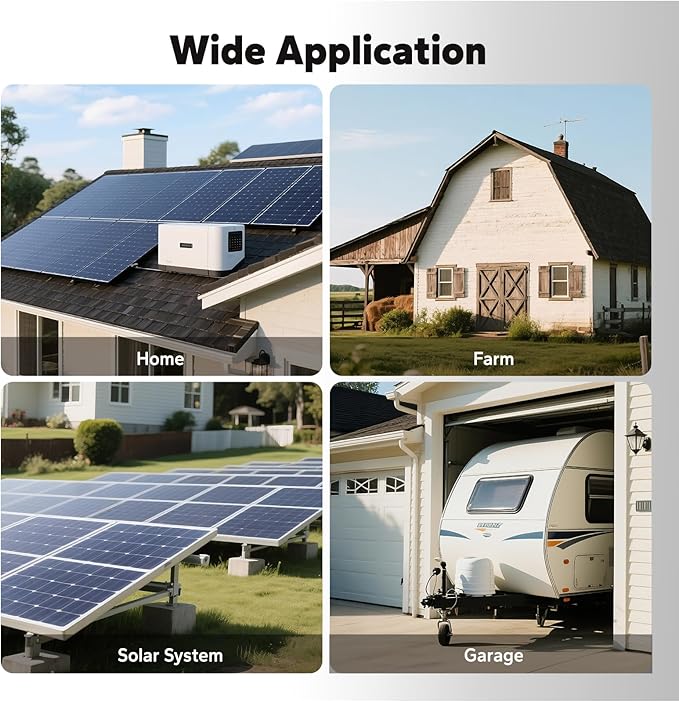 LiTime 3500W Pure Sine Wave Solar Inverter Charger, 48V DC to 120V AC All-in-One Solar Inverter, Built in 80A MPPT Charge Controller, for 48V Lead Acid/LiFePO4 Battery, Home Energy Storage, Off-Grid