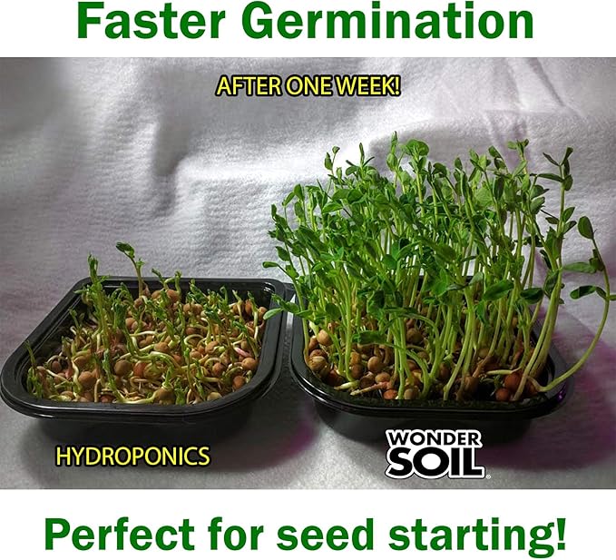 WONDER SOIL | Organic Coco Coir Brick/Block | Ready to Plant Compressed Coco Coir Fully Loaded with Nutrients | 10 LBS Block Expands to 2.5 Cu Ft | Incl Worm Castings & Nutrients