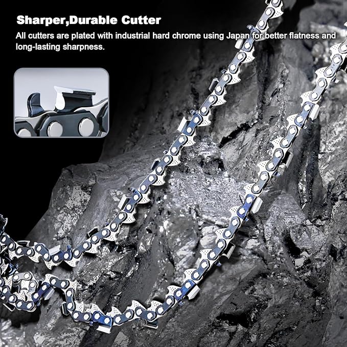 1 Pack 36 in Professional Chainsaw Chain 114 Drive Link 3/8" Pitch .050" Gauge, 57 Teeth for 36" Bar Saw Chain for STIHL 039 MS-390 MS-440 MS-460 MS-650, MS-660, Replace 72LGX114G 33RSC-114