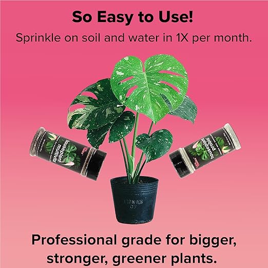 Tropical Houseplant Care Kit – Complete Indoor Plant Health Set with Fertilizer, Probiotic Soil Inoculant, Plant Mister, and Extendable Duster
