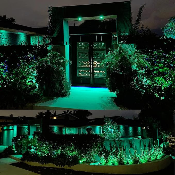 Low Voltage Landscape Lights Color Changing RGB 5W DC12V LED Landscape Lighting Outdoor Waterproof Spotlight Remote Control for Garden Pathway Christmas Decorative Light(1, Multi-Colored)