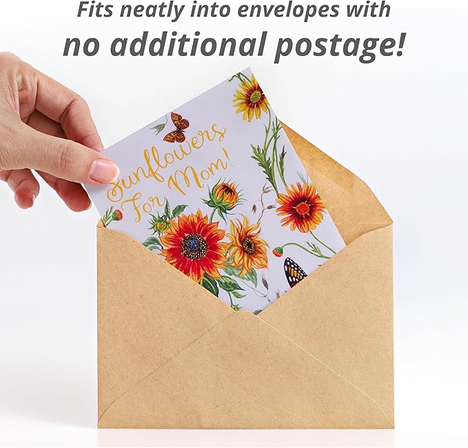 25 Sunflowers for Mom - Happy Mothers Day - Sunflower Seed Packets